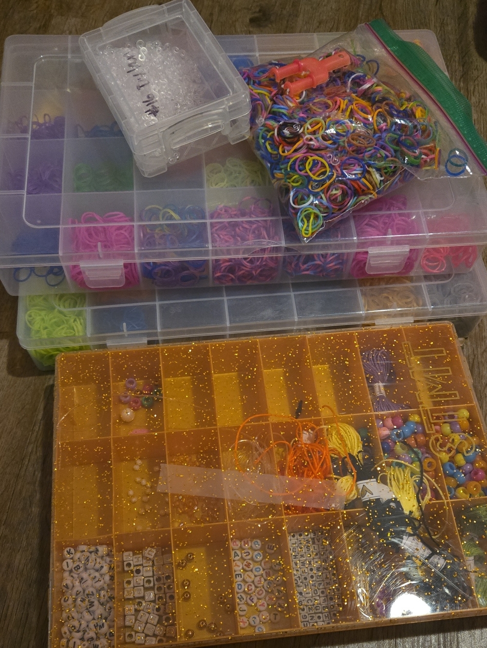 Rainbow Loom Bands & Bead Storage Kit - Multicolor